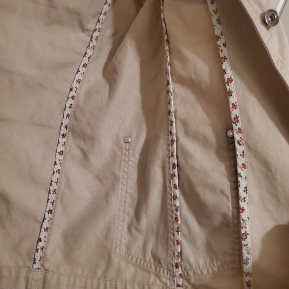 Vintage Womens Ralph Lauren Casual Blazer Size 10P,  Tan Cotton Country Jacket - Picture 10 of 13